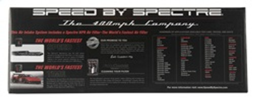 Spectre 9908 - 10-12 Chevy Camaro V8-6.2L F/I Air Intake Kit - Clear Anodized w/Red Filter