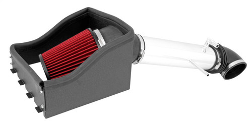 Spectre 9976 - 11-14 Ford F150 V8-5.0L F/I Air Intake Kit - Polished w/Red Filter