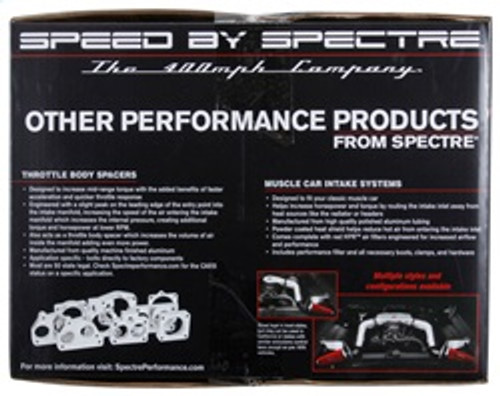 Spectre 9918 - 09-12 GM Truck V8-4.8/5.3/6.0L F/I Air Intake Kit - Polished w/Red Filter