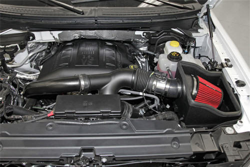 Spectre 9978 - 12-14 Ford F150 V6-3.5L F/I Air Intake Kit - Polished w/Red Filter