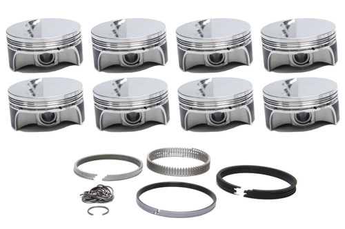 Sportsman Racing Products 279480 - SBC Flat Top Pro-Series Piston & Ring Set 4.040
