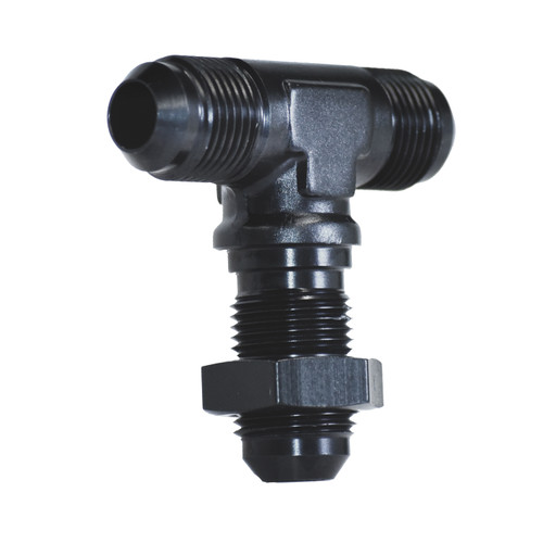 SpeedFx 560834BK - 180 Degree Bulkhead Flare Tee