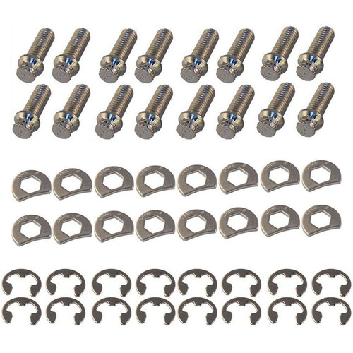 Stage 8 Fasteners 8953 - S/S Header Bolt Kit - 6pt. 3/8-16 x 1in (16) Stage 8 Fasteners 8953 - S/S Header Bolt Kit - 6pt. 3/8-16 x 1in (16)