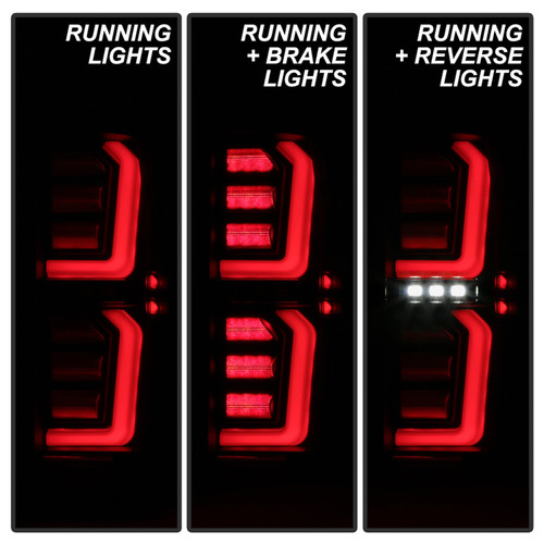 Spyder 5000286 - GMC Sierra 19-20 Incandescent Bulb Model Only LED Tail Lights - Black ALT-YD-GS19-LED-BK