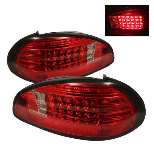 Spyder 5007162 - Pontiac Grand Prix 97-03 LED Tail Lights Red Clear ALT-YD-PGP97-LED-RC