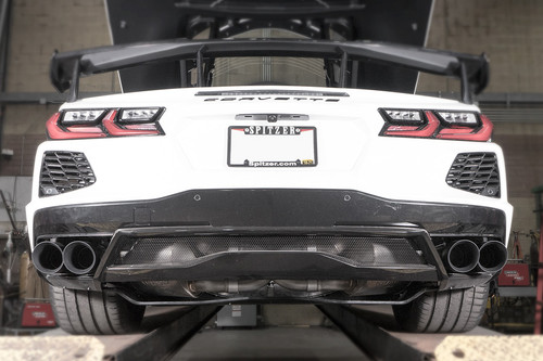 Stainless Works C8CBR-B - 20-21 Chevrolet Corvette C8 6.2L Redline Cat-Back Exhaust w/ Matte Black Tips