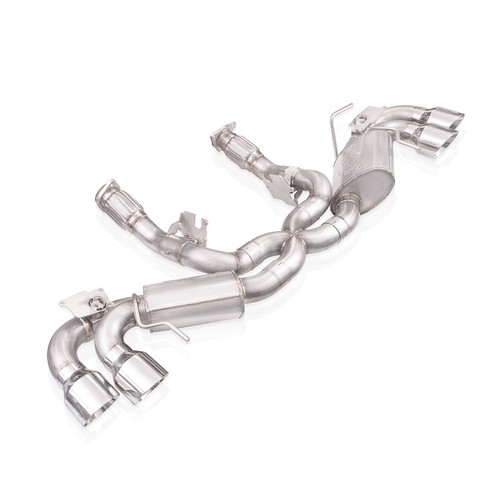 Stainless Works C8CBR - 20-21 Chevrolet Corvette C8 6.2L Redline Cat-Back Exhaust w/ Polished Tips