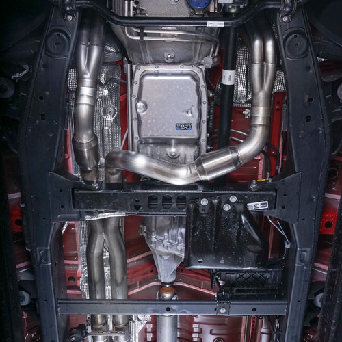 Stainless Works CT19HCAT - 2019+ Chevrolet Silverado 5.3/6.2 Catted Headers 1-7/8in Primaries 3in Leads X-Pipe