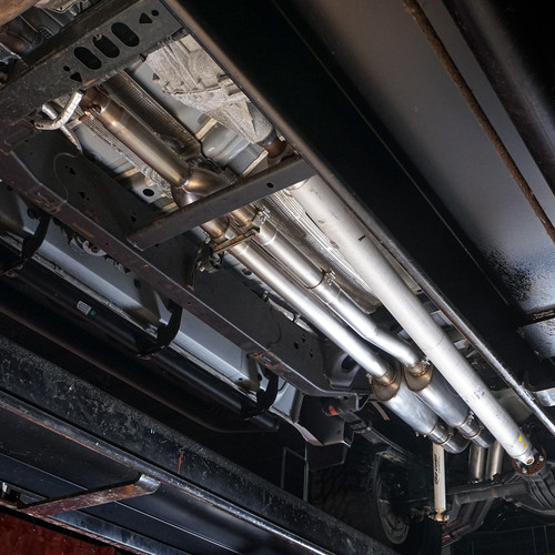 Stainless Works CT19CBYR - 2019+ Chevrolet Silverado 5.3L 3in Redline Catback Factory Conct Dual Polished Tip