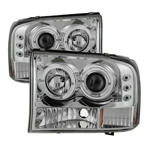Spyder 5010360 - Ford F250 Super Duty 99-04 Projector Version 2 LED Halo LED Chrm PRO-YD-FF25099-1P-G2-C