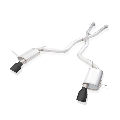 Stainless Works DUR18CBR-B - 18-19 Dodge Durango 6.4L Redline Catback Exhaust w/ Black Tips