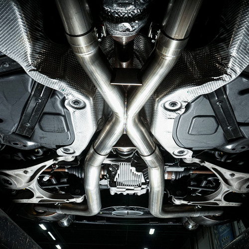 Stainless Works DUR18CBL-B - 18-19 Dodge Durango 6.4L Legend Catback Exhaust w/ Black Tips