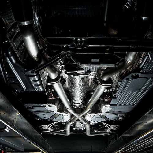 Stainless Works DUR18CBL-B - 18-19 Dodge Durango 6.4L Legend Catback Exhaust w/ Black Tips