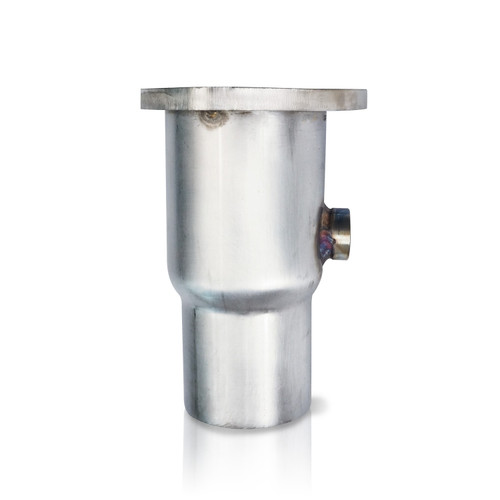 Stainless Works HCA32.5O2 - Collector Adapter 3-Bolt 3in OD Tubing 2-1/2in OD Outlet + O2 Bung Stainless Works HCA32.5O2 - Collector Adapter 3-Bolt 3in OD Tubing 2-1/2in OD Outlet + O2 Bung