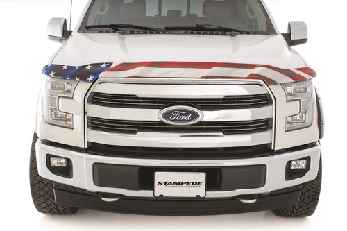 Stampede 312-41 - 1992-1996 Ford Bronco Vigilante Premium Hood Protector - Flag