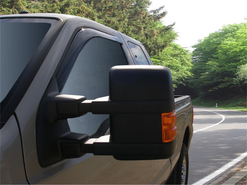 Stampede 41065-2 - Snap-Inz In-Channel Sidewind Deflector, Smoke, 2 pc. for 16-23 Toyota Tacoma; Extended Cab