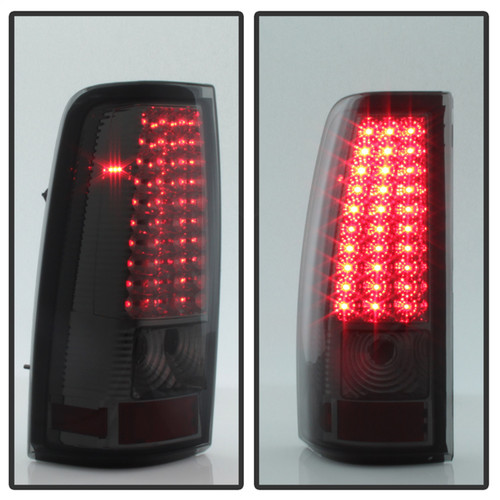 Spyder 5011770 - Xtune Chevy Silverado 1500/2500/3500 99-02 99-03 LED Tail Lights Smoke ALT-ON-CS99-LED-SM