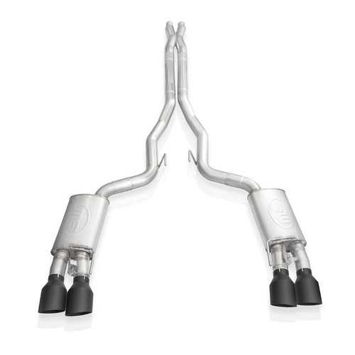 Stainless Works GT500CBXFCRB - 2020 Ford GT500 Redline Catback X-Pipe Exhaust Factory Connect - Black Tips Stainless Works GT500CBXFCRB - 2020 Ford GT500 Redline Catback X-Pipe Exhaust Factory Connect - Black Tips