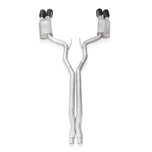Stainless Works GT500CBXFCRB - 2020 Ford GT500 Redline Catback X-Pipe Exhaust Factory Connect - Black Tips Stainless Works GT500CBXFCRB - 2020 Ford GT500 Redline Catback X-Pipe Exhaust Factory Connect - Black Tips