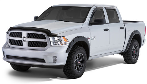 Stampede 8421-2 - Black Ruff Riderz Smooth Finish 4-Piece Fender Flare for 2019-2021 Ram 1500 Classic, 2009-2018 Dodge Ram 1500, With Plastic Front Bumper Only | Fits 67.4/76.3/96.3 In. Bed