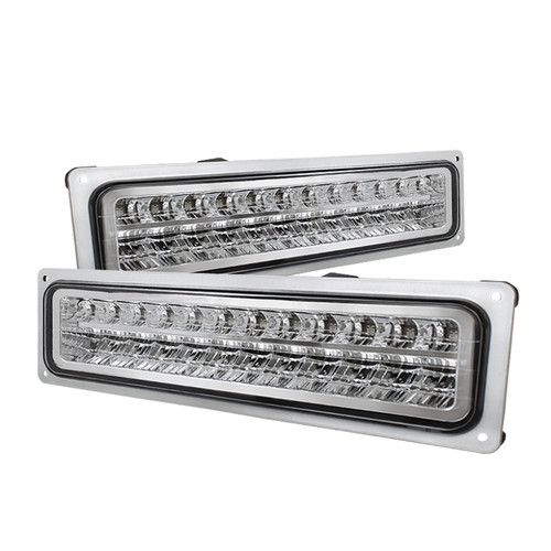 Spyder 5017352 - Xtune Chevy C10 88-98 LED Bumper Lights Chrome CPL-CCK94-LED-C