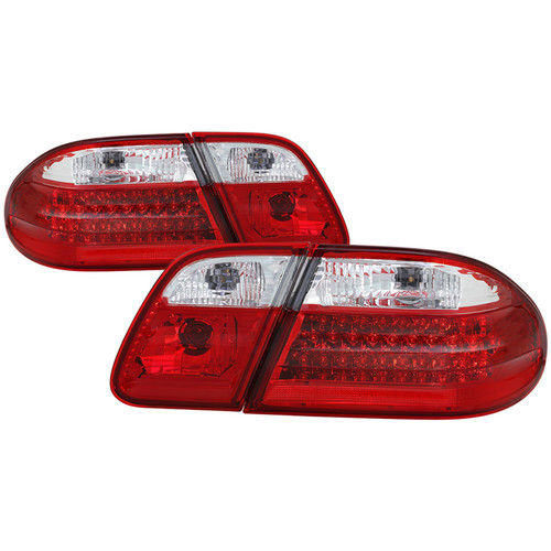 Spyder 5020642 - Xtune Mercedes Benz W210 E-Class 96-02 LED Tail Lights Red Clear ALT-CL-MBW210-LED-RC