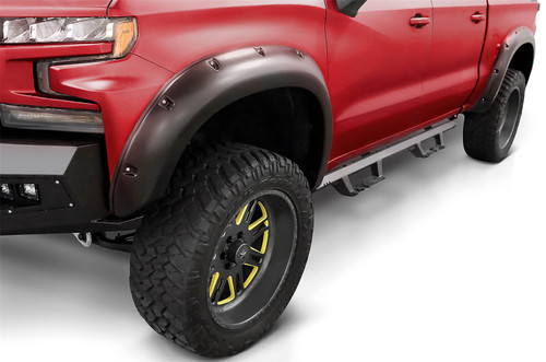 Stampede 8438-2 - Black Ruff Riderz 4pc Fender Flare 2019-2024 Ram 1500; Will no fit TRX and Rebel models