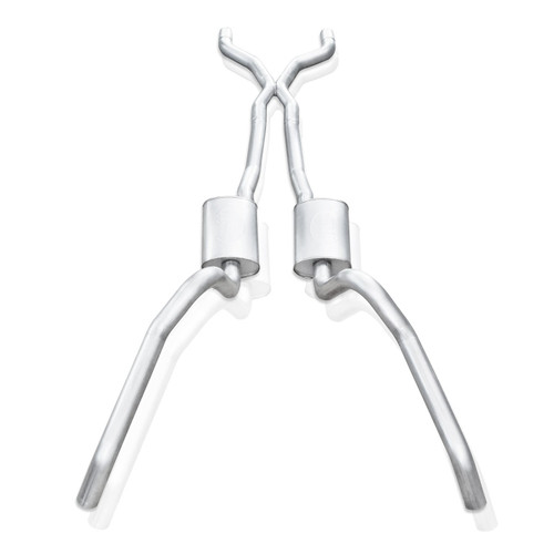 Stainless Works NVSBC3CB - 62-67 Chevy Nova 3in Catback w/ X-Pipe Turbo Chambered Mufflers 3in Cores