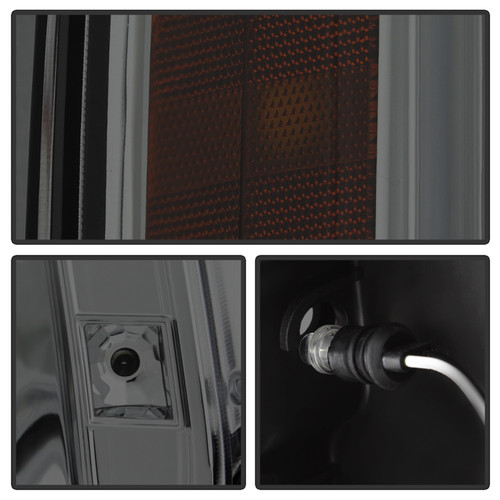 Spyder 5029348 - GMC Yukon 07-14/Yukon Denali 07-14 Projector Headlights LED Halo LED Smke PRO-YD-GY07-HL-SM