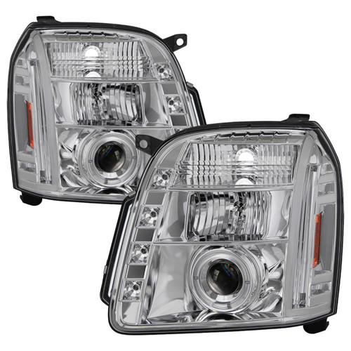 Spyder 5029324 - GMC Yukon 07-14/GMC Yukon XL 07-14 Projector Headlights LED Halo LED Chrome PRO-YD-GY07-HL-C