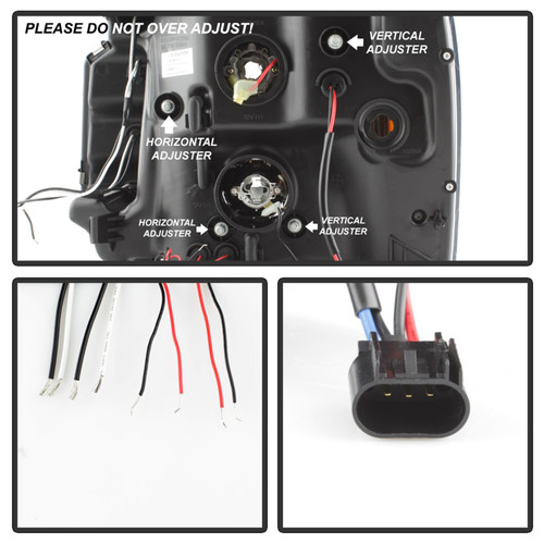 Spyder 5029324 - GMC Yukon 07-14/GMC Yukon XL 07-14 Projector Headlights LED Halo LED Chrome PRO-YD-GY07-HL-C