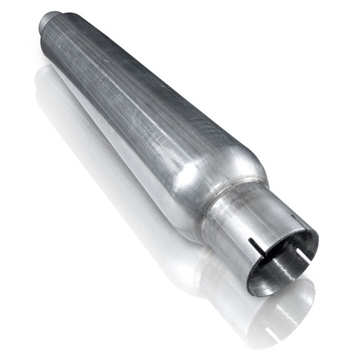 Stainless Works ST252425 - 2.5in SMOOTH TUBE MUFFLER (MILL FINISH)