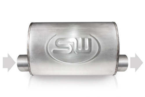 Stainless Works TM4C22O22OSS - 2.25in ID OFFSET INLET/ 2.25in OD OFFSET OUTLET (SAME SIDES) 4inX8in