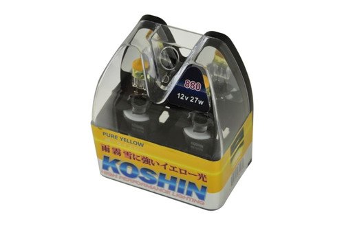 Spyder 5032980 - Xtune Koshin 880 Hyper Yellow Halogen Light Bulbs 12V 27W LB-KO-YELLOW-880YE