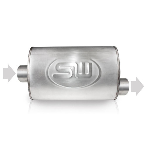 Stainless Works TM5C25C25O - 2.5in ID CENTER INLET/ 2.5in OD OFFSET OUTLET 5inX9in