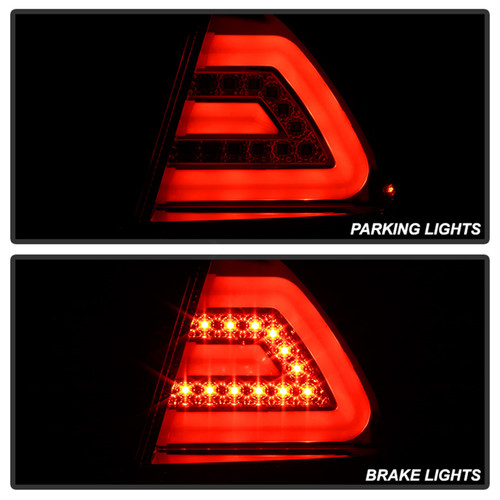 Spyder 5076403 - Chevy Impala 2006-2013 LED Tail Lights Red Clear ALT-YD-CHIP06-LED-RC