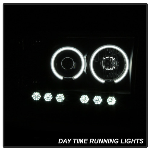 Spyder 5078797 - Dodge Ram 1500 02-05 03-05 Projector Headlights CCFL Halo LED Blk Smke PRO-YD-DR02-CCFL-BSM