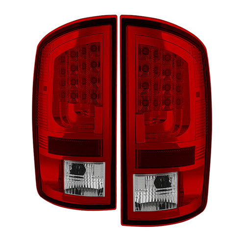 Spyder 5081827 - Dodge Ram 02-06 1500 Version 2 LED Tail Light - Red Clear ALT-YD-DRAM02V2-LED-RC