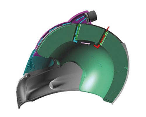 Stilo YA0856 - TOP AIR SYSTEM WITH ADJUSTMENT-ALUMINUM OVAL Large SHELL