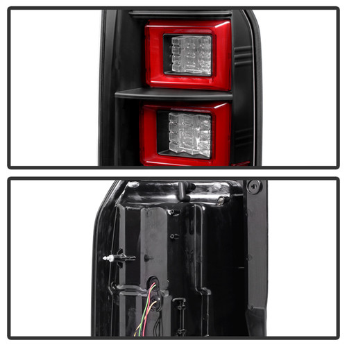 Spyder 5080936 - Land Rover Discovery LR4 10-14 Light Bar LED Tail Lights Black ALT-YD-LRDLR410-LBLED-BK