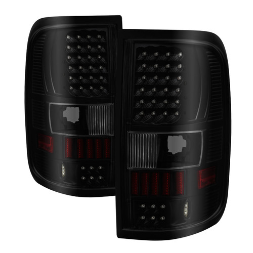 Spyder 5081162 - Xtune Ford F150 Styleside 04-08 LED Tail Lights Black Smoke ALT-ON-FF15004-LED-BSM