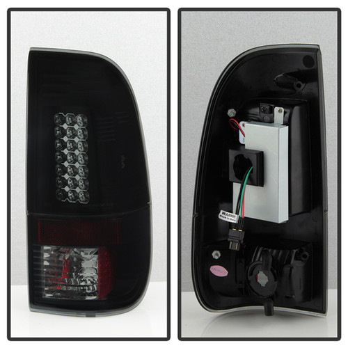 Spyder 5083296 - 08-16 Ford Super Duty LED Tail Lights Black Smoke ALT-YD-FS07-LED-BSM