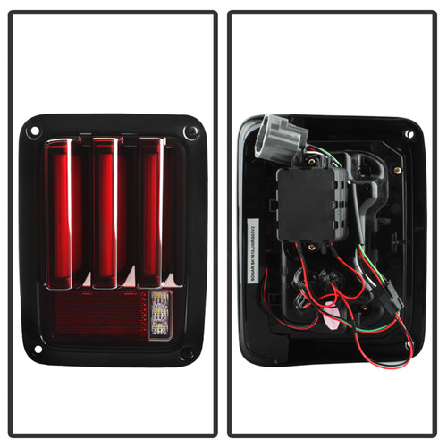 Spyder 5084798 - 07-16 Jeep Wrangler Version 2 Light Bar LED Tail Lights - Red Clear (ALT-YD-JWA07V2-LBLED-RC) Spyder 5084798 - 07-16 Jeep Wrangler Version 2 Light Bar LED Tail Lights - Red Clear (ALT-YD-JWA07V2-LBLED-RC)
