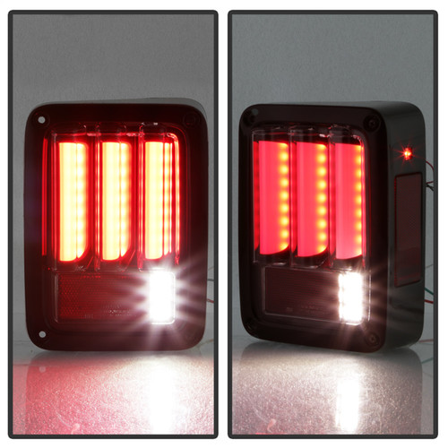 Spyder 5084798 - 07-16 Jeep Wrangler Version 2 Light Bar LED Tail Lights - Red Clear (ALT-YD-JWA07V2-LBLED-RC) Spyder 5084798 - 07-16 Jeep Wrangler Version 2 Light Bar LED Tail Lights - Red Clear (ALT-YD-JWA07V2-LBLED-RC)