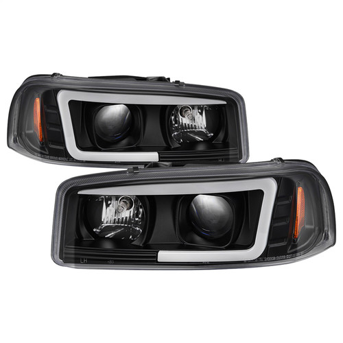 Spyder 5084521 - GMC Sierra 1500/2500/3500 99-06 V2 Projector Headlights - DRL - Black PRO-YD-CDE00V2-LB-BK