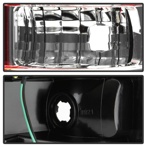 Spyder 5084224 - 09-14 Ford F150 V2 Light Bar LED Tail Lights - Red Clear (ALT-YD-FF15009V2-LBLED-RC)