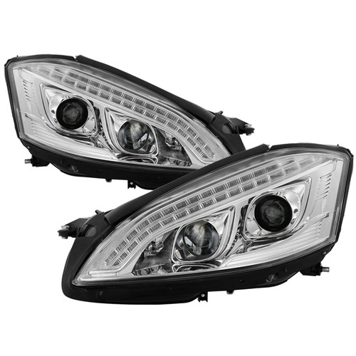 Spyder 5083906 - Mercedes W221 S Class 07-09 Headlights - HID Model Only - Chrome PRO-YD-MBW22107-HID-DRL-C