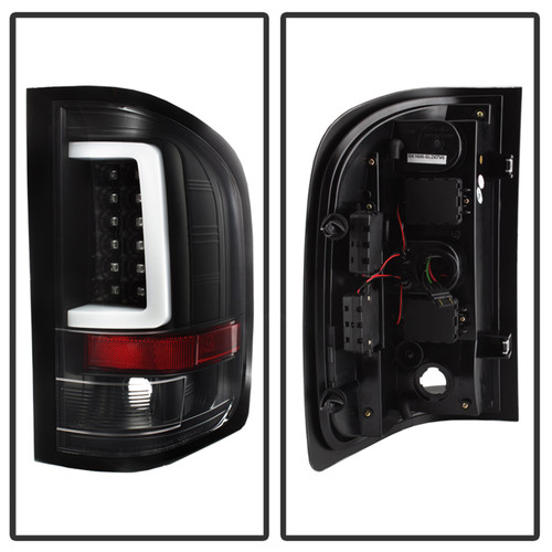 Spyder 5084088 - 07-13 Silverado (Will Not Work w/2010 921 Bulb) V3 LED Tail Lghts Blk ALT-YD-CS07V3-LBLED-BK