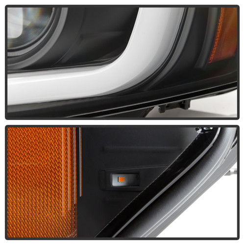 Spyder 5086679 - 06-13 Chevy Impala / 06-07 Chevy Monte Carlo Projector Headlights - Light Bar - Black