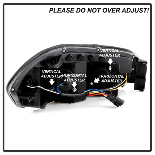 Spyder 5086679 - 06-13 Chevy Impala / 06-07 Chevy Monte Carlo Projector Headlights - Light Bar - Black